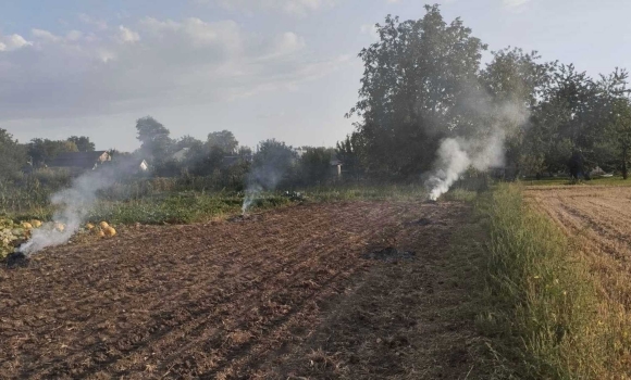 У Вінницькій громаді склали протоколи на паліїв відходів рослинного походження