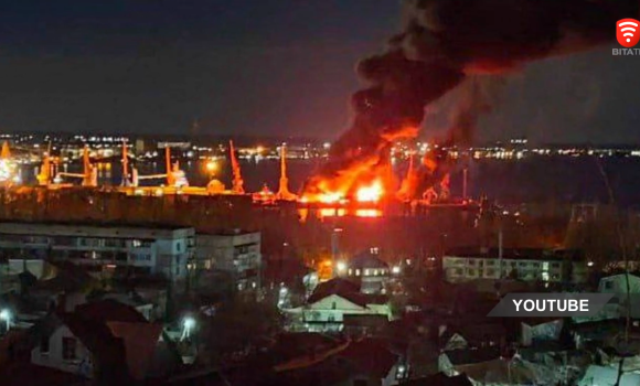 Українські військові знищили десантний корабель «Новочеркаськ» у Криму