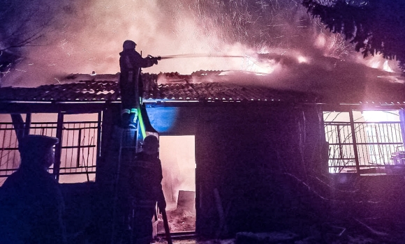 В Літинській громаді сталася пожежа загорілась господарча споруда
