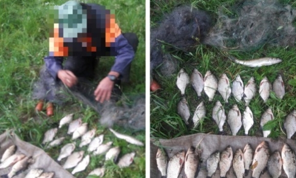 В Лука-Мелешківській громаді чоловік сітками наловив риби на понад 44 тис. грн