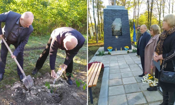 В селі Лучинець Вендичанської громади відкрили Алею Пам’яті на честь полеглих Героїв України