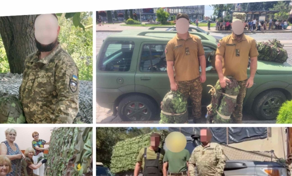 Відвідувачі Вінницького терцентру сплели та передали військовим ще 22 маскувальні сітки