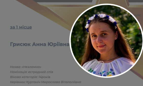 Вінничанка тріумфувала на Всеукраїнському фестивалі-конкурсі «Зірки України»