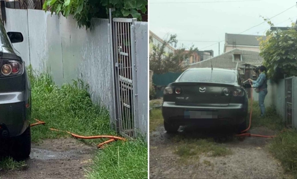 Вінничанка отримала штраф, бо мила своє авто в неналежному місці