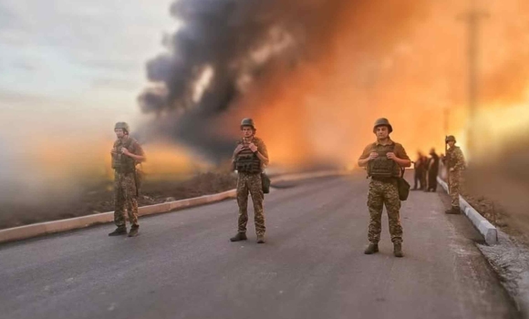 Вінницькі гвардійці долучились до ліквідації наслідків ударів ворожих безпілотників