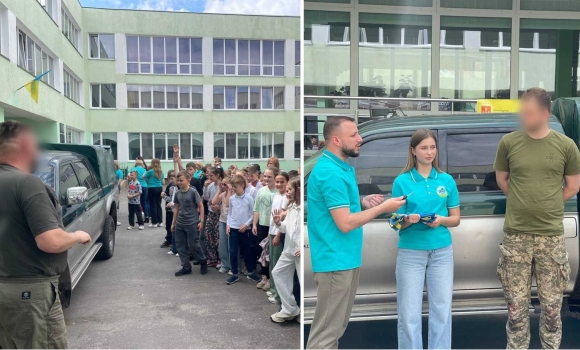 Вінницькі ліцеїсти зібрали кошти на позашляховик для захисників