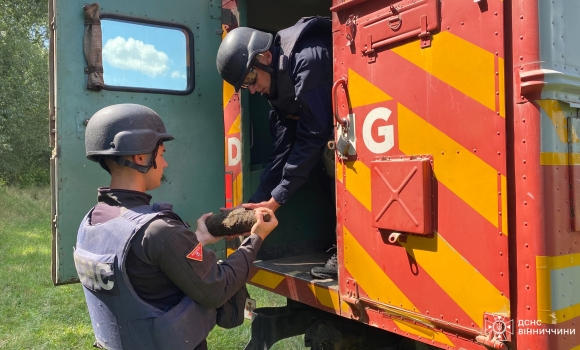 Вінницькі сапери знищили снаряди часів Другої світової війни