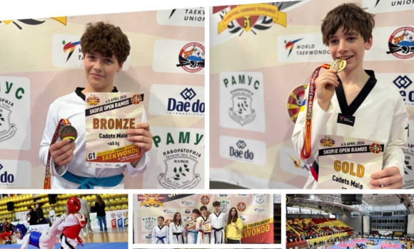 Вінницькі тхеквондисти здобули «золото» і «бронзу» на турнірі в Скоп’є