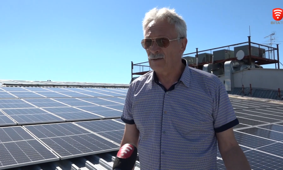 Вінницький торговий комплекс став енергонезалежним — на даху встановив сонячні панелі