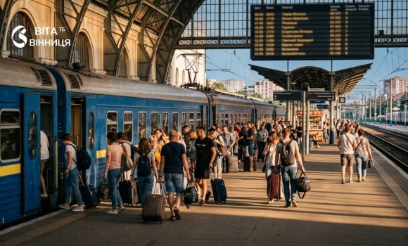 Вінниця — серед топ-5 напрямків пікового сезону залізничних перевезень Вінниця — серед топ-5 напрямків пікового сезону залізничних перевезень