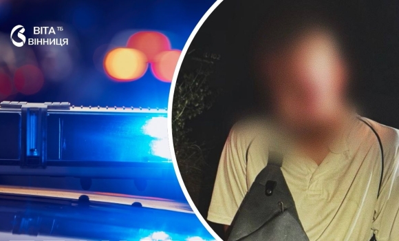 Вночі у Вінниці затримали чоловіка, який погрожував ножем перехожим
