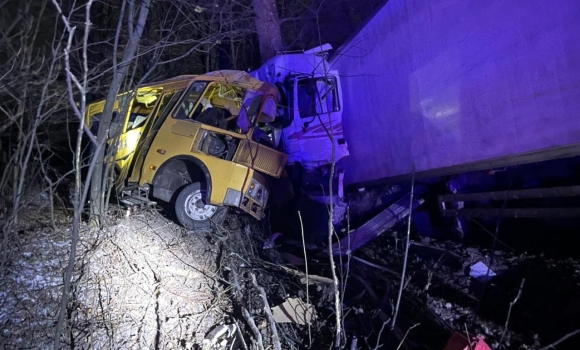 Водій та пасажир автобуса загинули в ДТП у Гайсинському районі