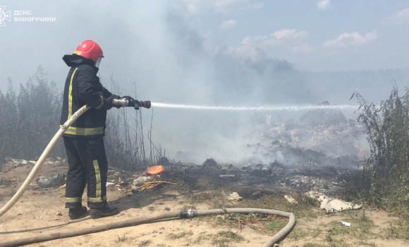 Впродовж дня на Вінниччині ліквідували дев'ять пожеж