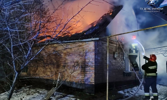 За добу на Вінниччині сталося п'ять пожеж у приватних будинках