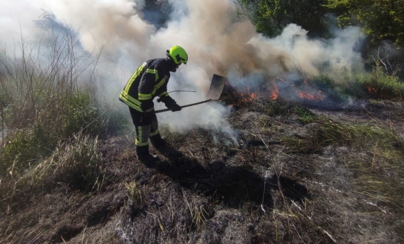 За добу рятувальники Вінниччини загасили вісім пожеж в екосистемах