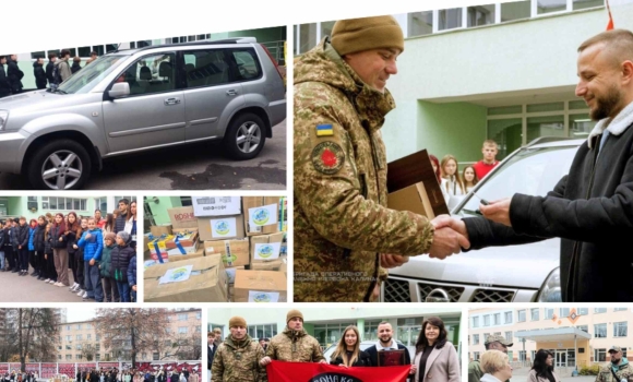 За кошти з благодійних ярмарків вінницькі ліцеїсти придбали для військових два позашляховики За кошти з благодійних ярмарків вінницькі ліцеїсти придбали для військових два позашляховики