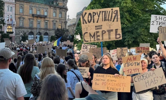 Закон №12414 українці вперше вийшли на мирні протести під час війни