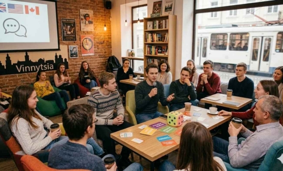 Замість репетиторів — живий драйв у центрі Вінниці стартує Speaking Club для молоді
