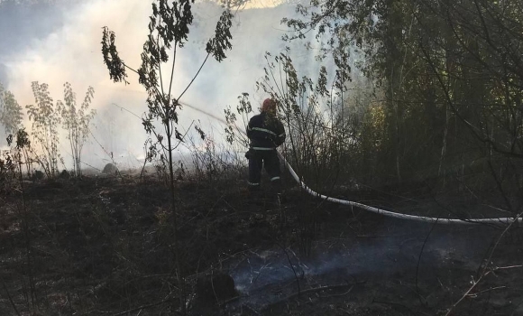 Жителька Стрижавської громади отримала опіки через загоряння трави