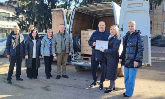 Жмеринський ліцей отримав потужний генератор від литовських благодійників