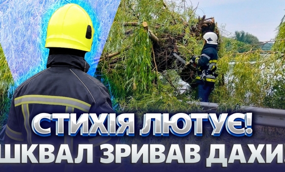 Embedded thumbnail for Дах знесло просто на очах: на Вінниччині вітер зривав покрівлі та ламав дерева