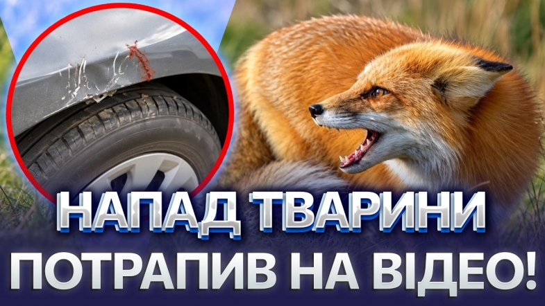 Embedded thumbnail for Лисиця накинулась на людину: пошкодила автомобіль. Чоловіку довелось відбиватися