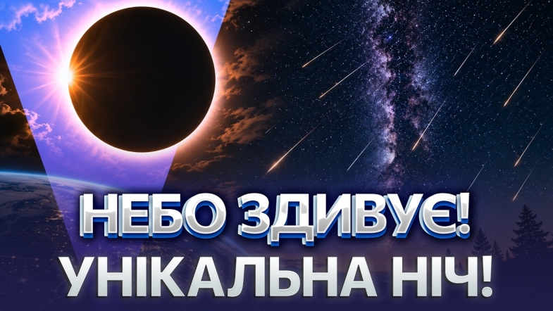Embedded thumbnail for Сотня метеорів за годину: зорепад над Вінницею і сонячне затемнення. Не пропустіть унікальну ніч