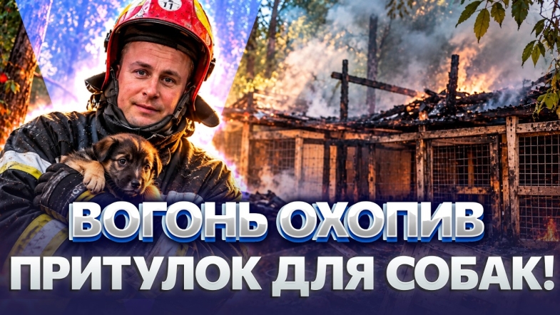Embedded thumbnail for 35 собак опинилися посеред пожежі: дерев’яні навіси спалахнули. Одна тварина загинула