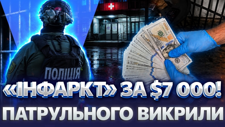 Embedded thumbnail for «Купи інфаркт» за $7 тисяч: патрульного з Вінниччини затримали на хабарі. Обіцяв «списати» з армії