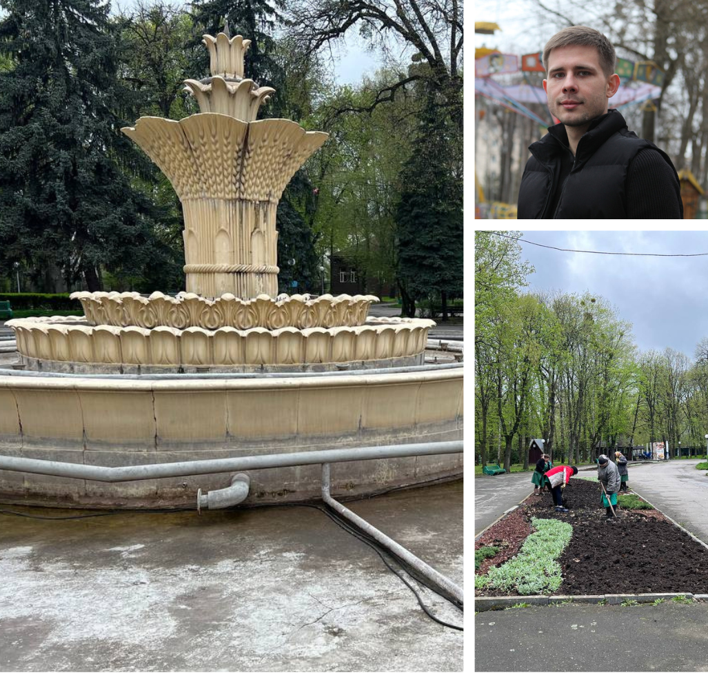 Оновлення фонтанів та квітучі локації: у Вінниці чепурять парки до нового сезону