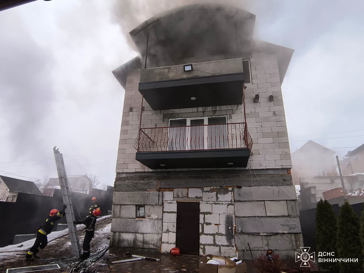 У Вінниці пожежа в приватному будинку забрала життя 62-річного жителя 