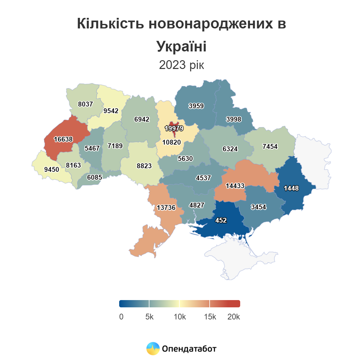 Протягом минулого року на Вінниччині народилось майже 9 тисяч дітей