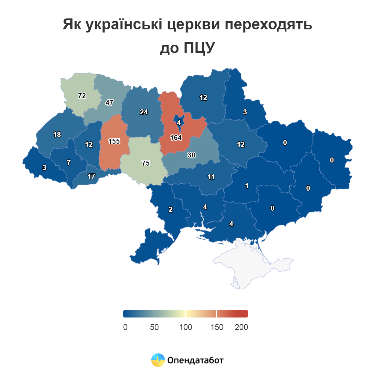 Вінниччина - у трійці областей, де до ПЦУ перейшло найбільше церков