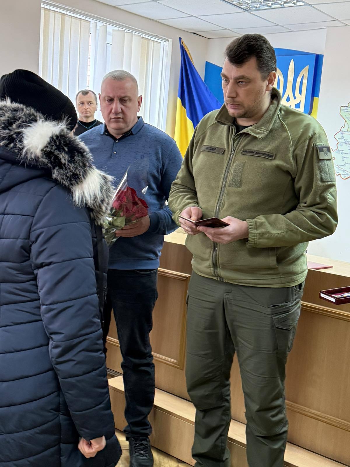 Рідні Героя з Хмільницької громади отримали посмертну нагороду воїна