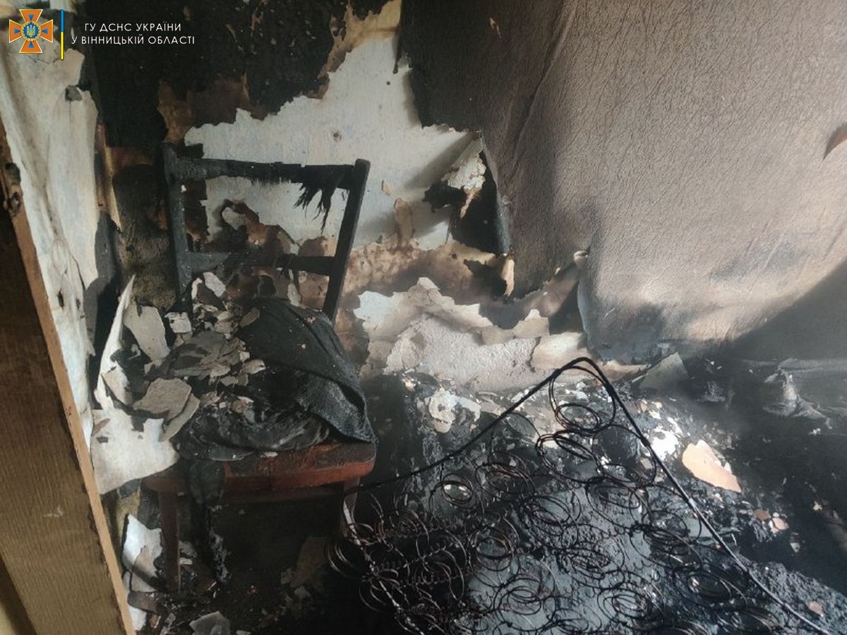В Жмеринці через недопалок виникла пожежа: загинув чоловік
