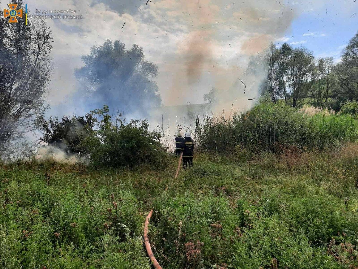 Рятувальники Вінниччини 36 разів виїжджали на гасіння пожеж ВІТА