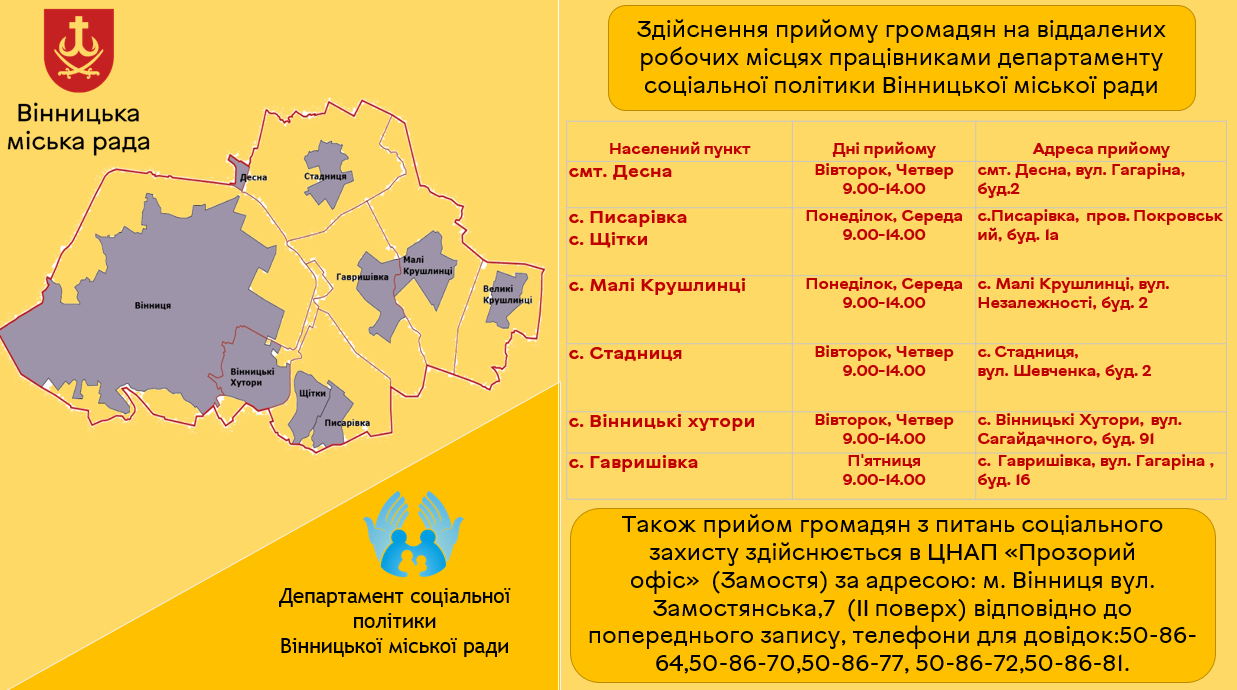 За яким графіком проводитимуть прийом з питань соцзахисту на приєднаних територіях