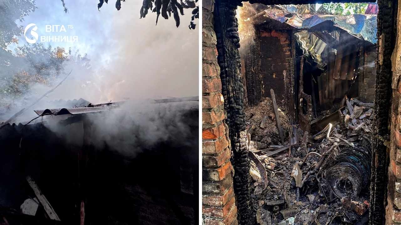 74-річний житель Жмеринки тікав від пожежі через горище власного будинку