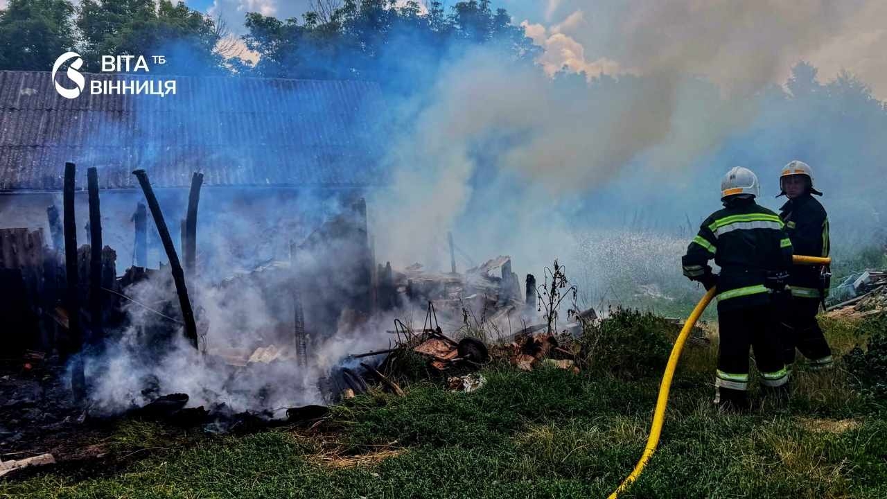 Дитячі ігри з сірниками спричинили пожежу на Тульчинщині