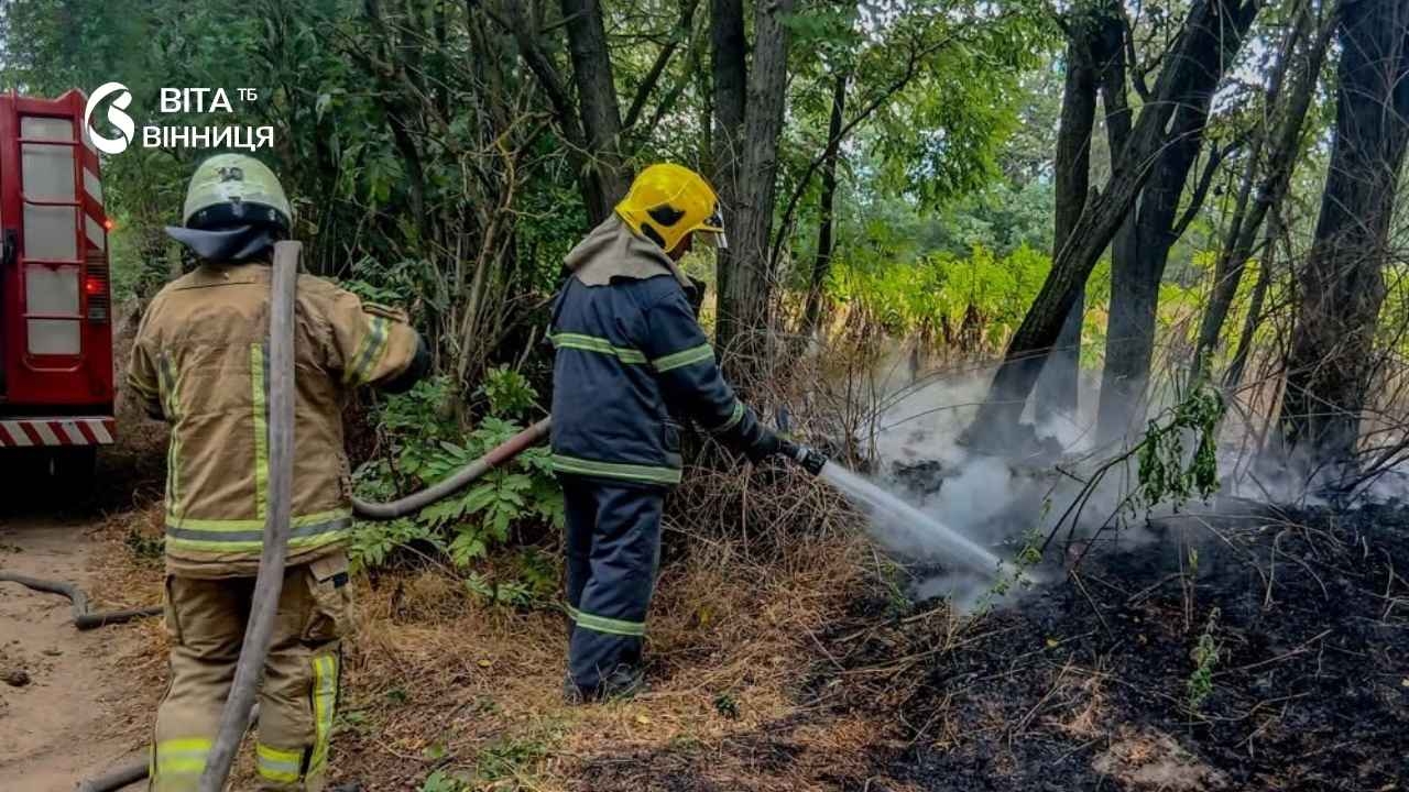 Рятувальники не дали вогню перекинутись на сусідні будинки у Вінницькому районі