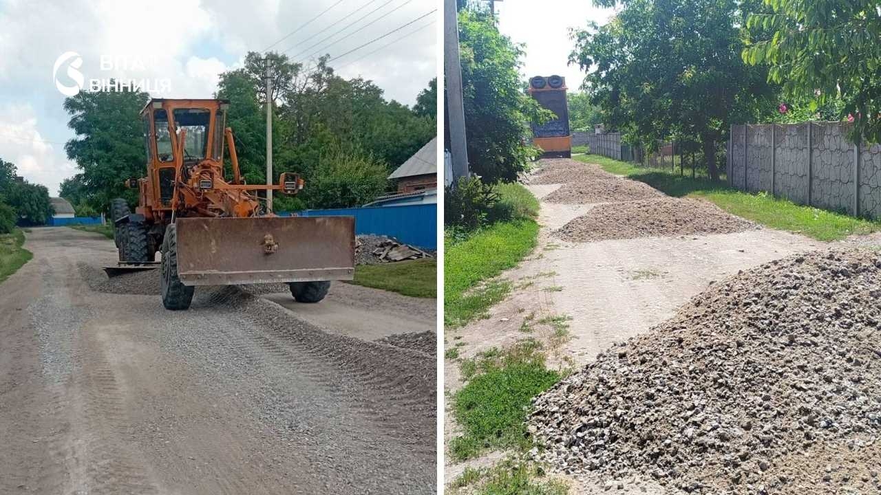Швидко та бюджетно: у Вінницькій громаді грейдерують вулиці приватного сектору