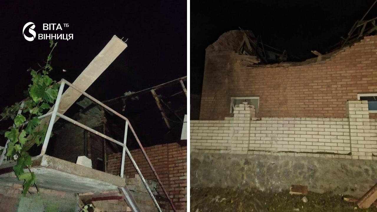 У громаді на Вінниччині через атаку окупантів загорілася господарча будівля