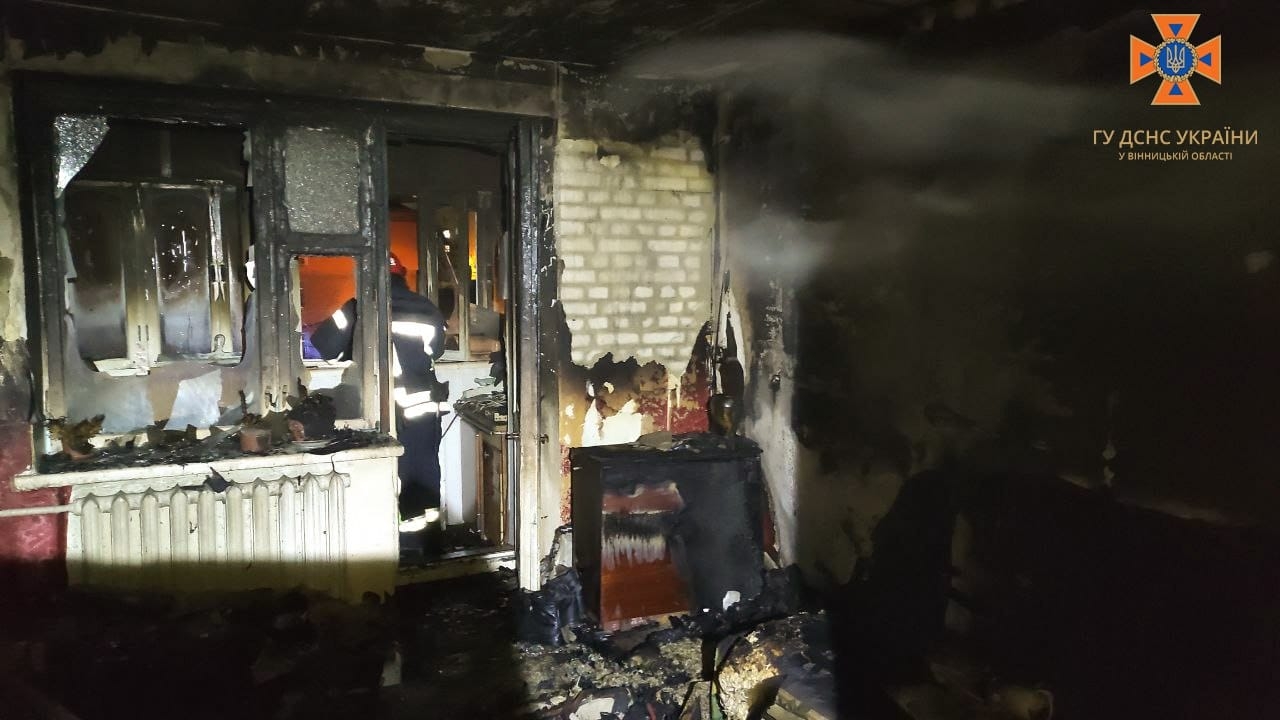 У Вінниці під час пожежі в багатоповерхівці загинув чоловік