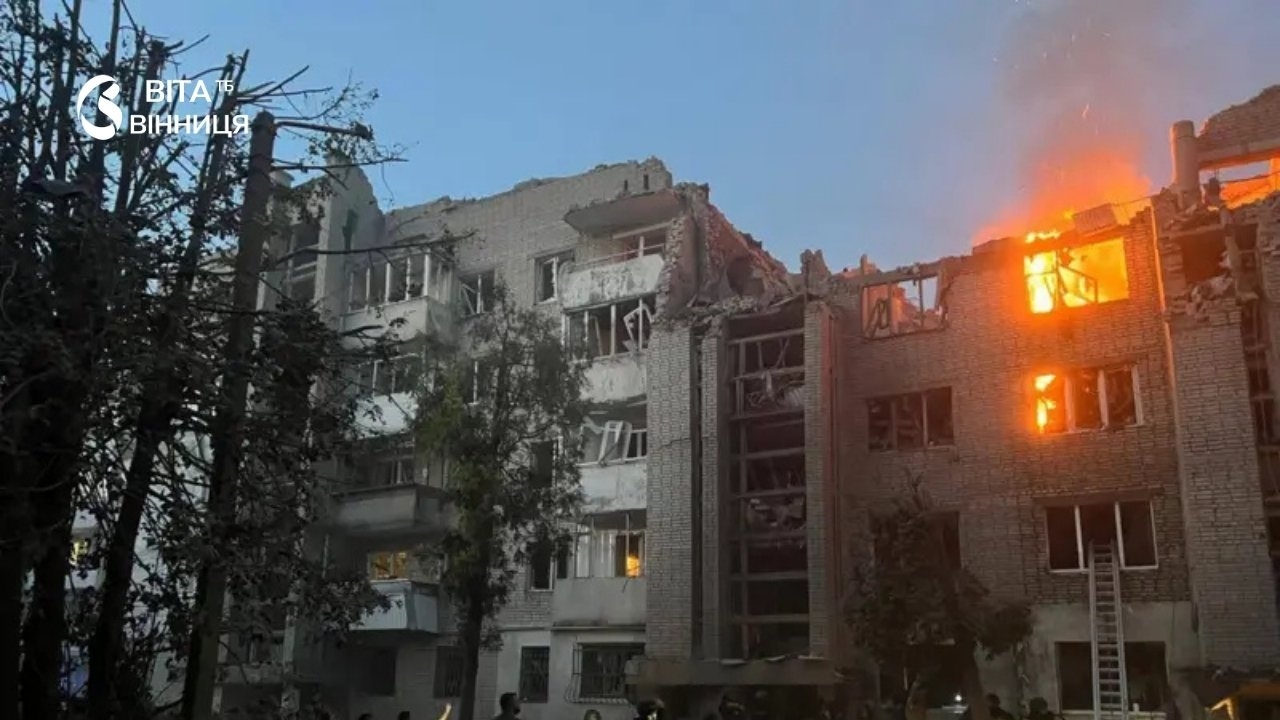 У Вінниці чули вибухи крилаті ракети й “шахеди” всю ніч кружляли над областю