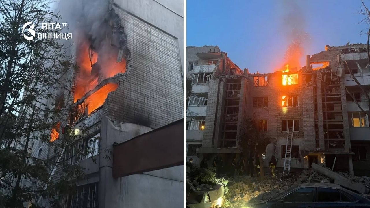 У Вінниці чули вибухи крилаті ракети й “шахеди” всю ніч кружляли над областю