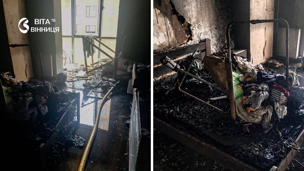 У Вінниці пожежа в багатоповерхівці: госпіталізували матір з дитиною