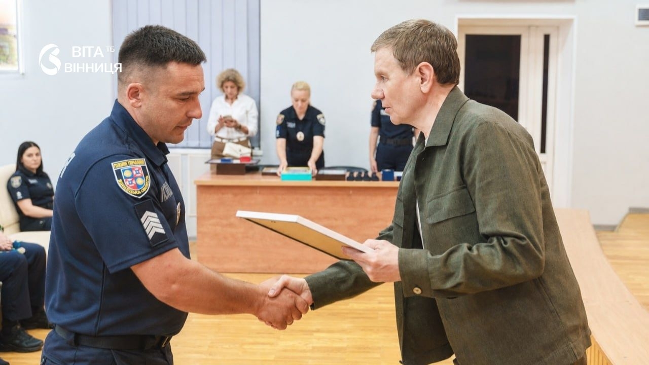 У Вінниці відзначили понад 100 поліцейських з нагоди професійного свята
