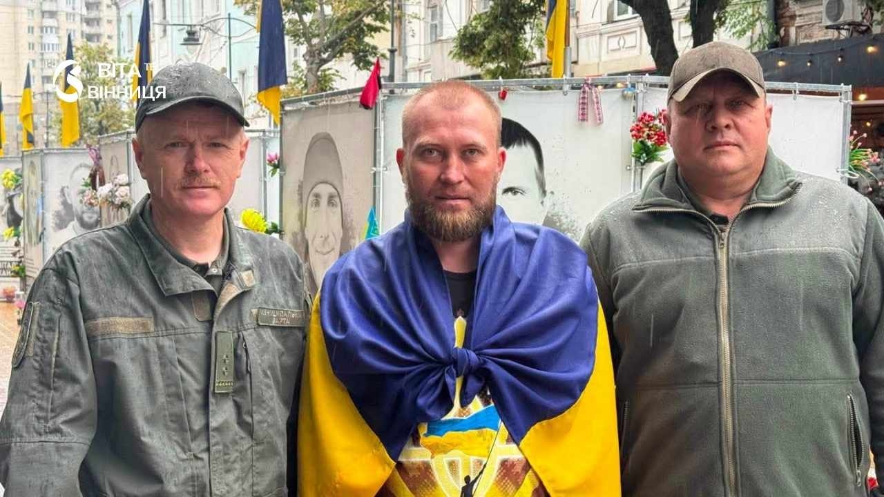 Ветеран Петро Дудник пройшов на протезі понад 100 км від Вінниці до Хмельницького