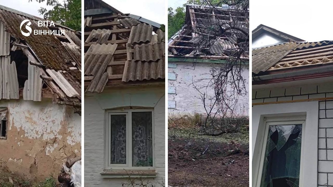 Вибиті вікна й потрощений дах: наслідки ворожого удару на Вінниччині
