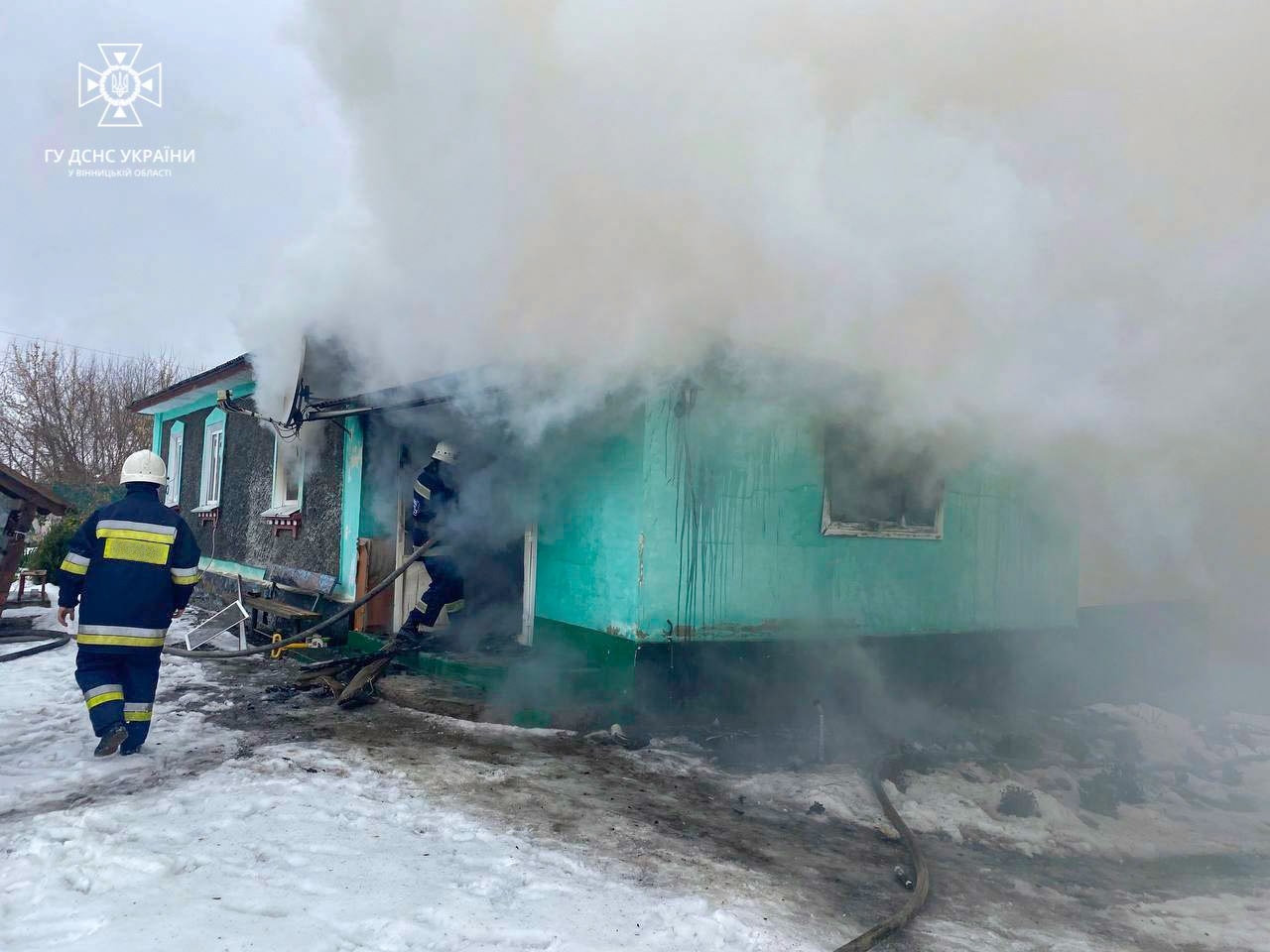 На Вінниччині сталося дві пожежі - горіли житлові будинки